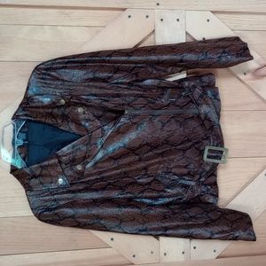 Women's faux leather jacket